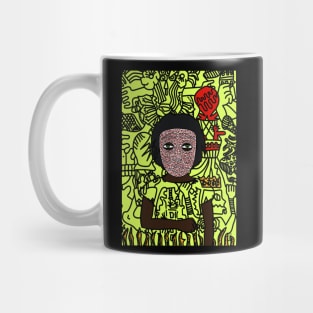 Majestic Poise: A Regal Portrait Art Mug